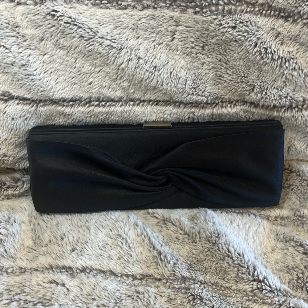 Ann Taylor Elegant Black Clutch